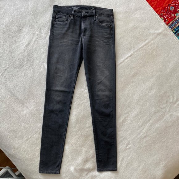 AG Adriano Goldschmied Farrah High-Rise Skinny Ankle Jean Gray/Grey - Picture 4 of 11